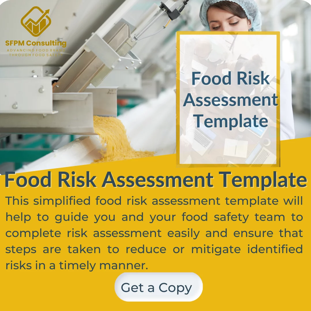 Food Risk Assessment Template 